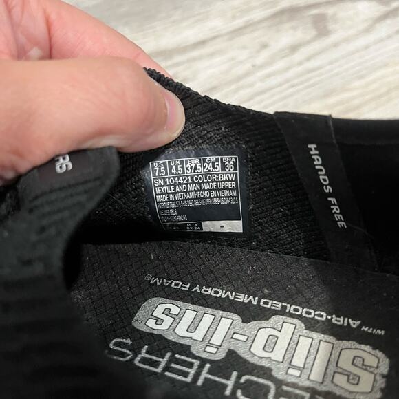 Skechers Virtue Divinity Swift Fit Hands Free Shoes black Womens 7.5 - Picture 6 of 6